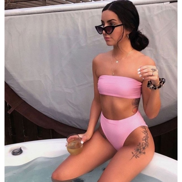 Zaful Other - 👙2/$30 Zaful High Waist Bandeau Bikini L/8